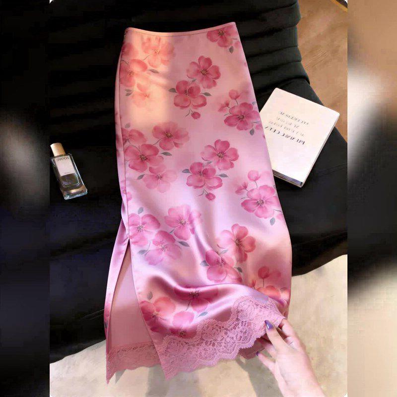 Summer Clothing Drop - Bayanlar İçin Temperament Baskılı İnce Yüksek