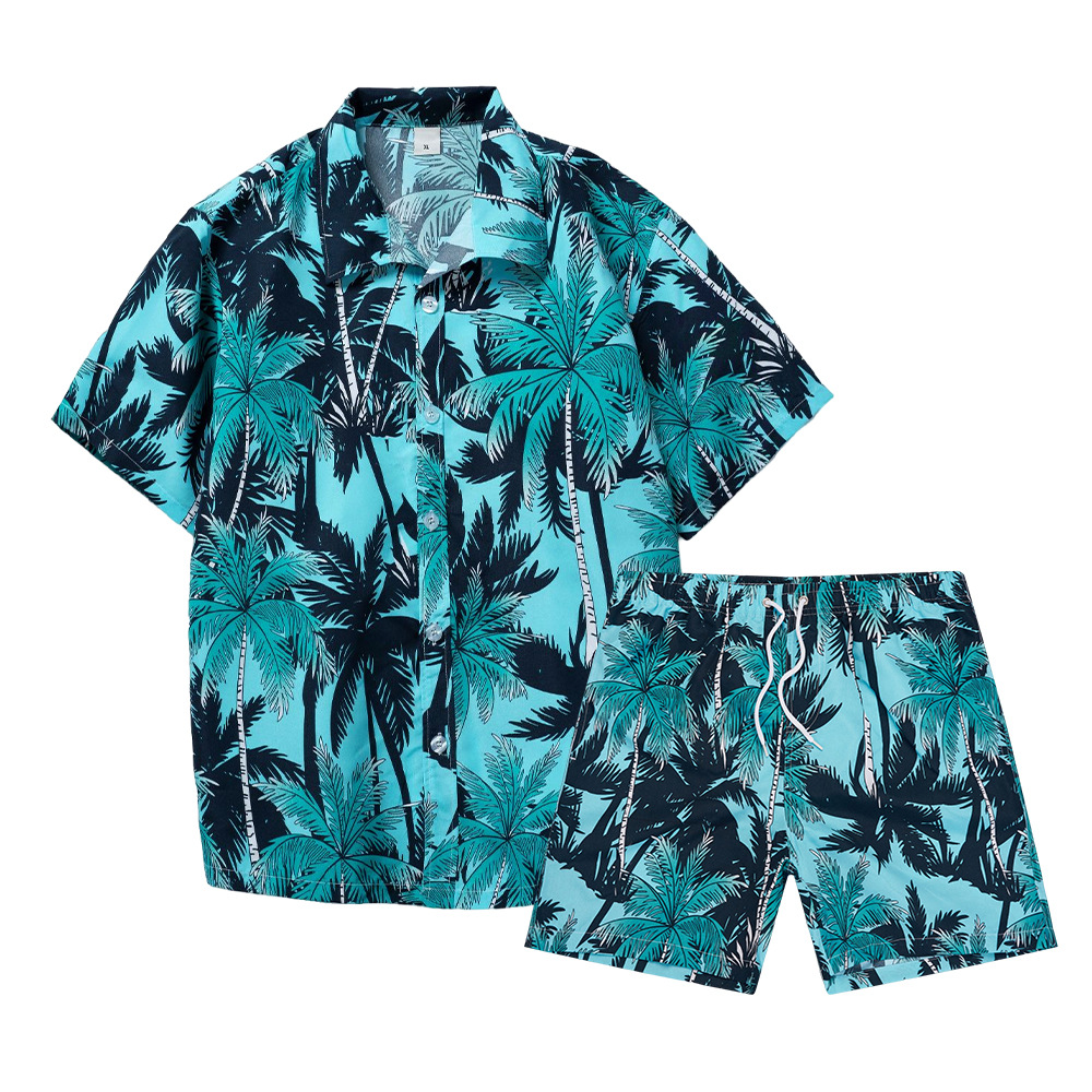 Summer Clothes Fashion - Hawaii Hindistan Cevizi Ağacı 3D Baskılı