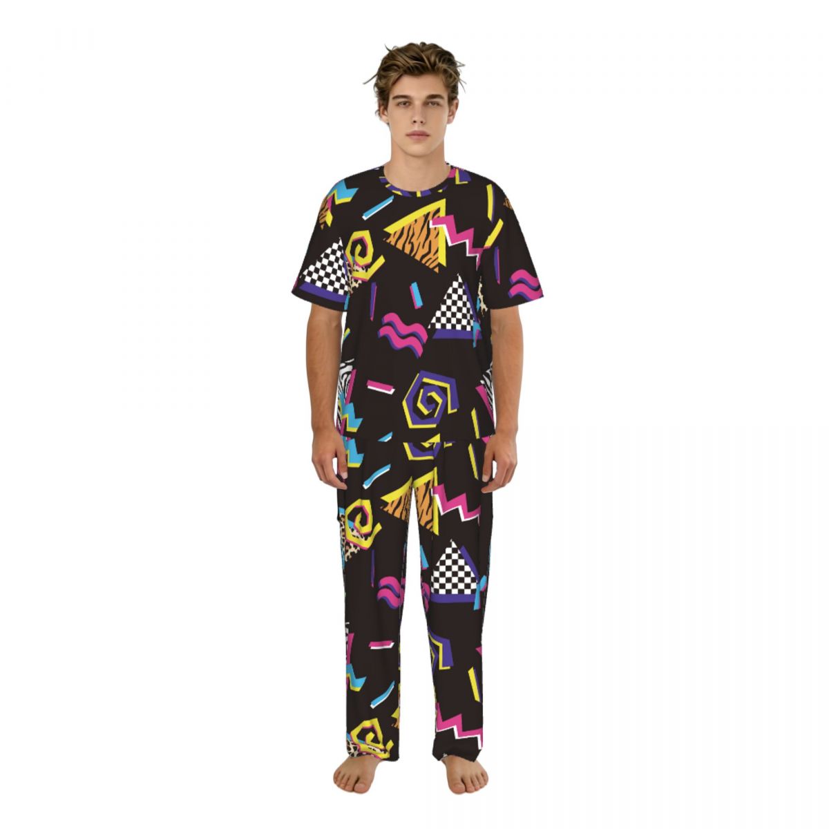 Summer Clothing Styles - Erkek Pijama Takımı Kısa Kollu Uzun