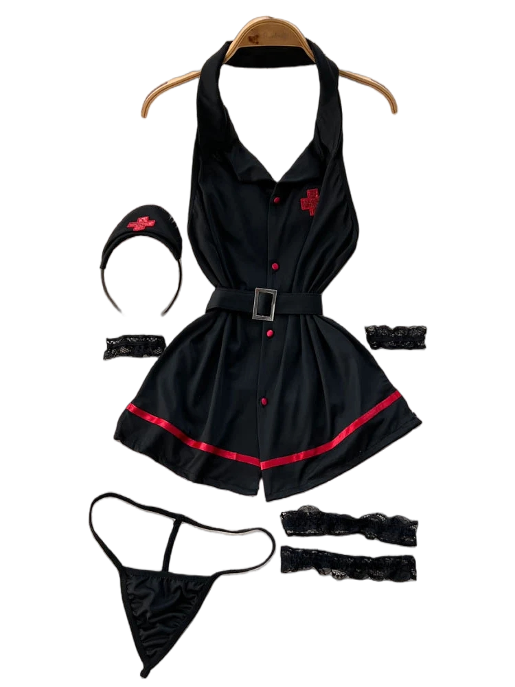 Summer Clothing Styles - Erotik Moda Seksi Halter Lingerie Elbise