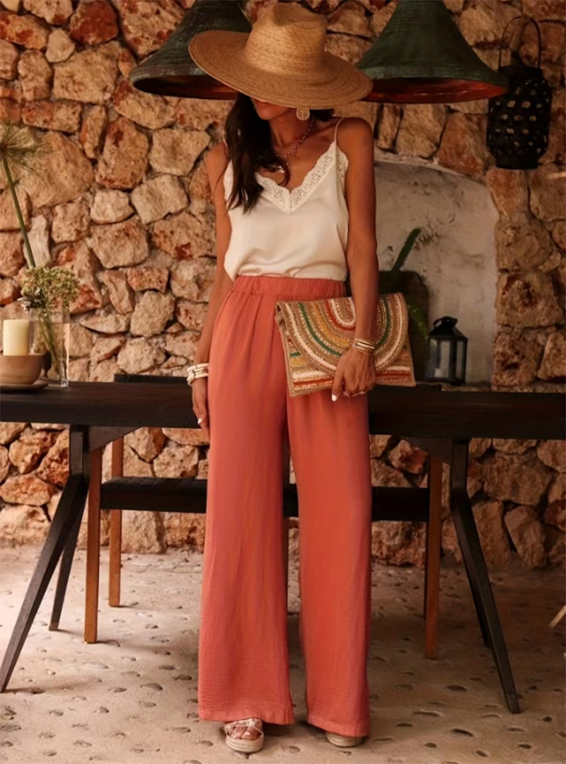 Kadın Yüksek Bel Kağıt Kesim B - Palazzo Pant Wide incelemesi ve fiyatı