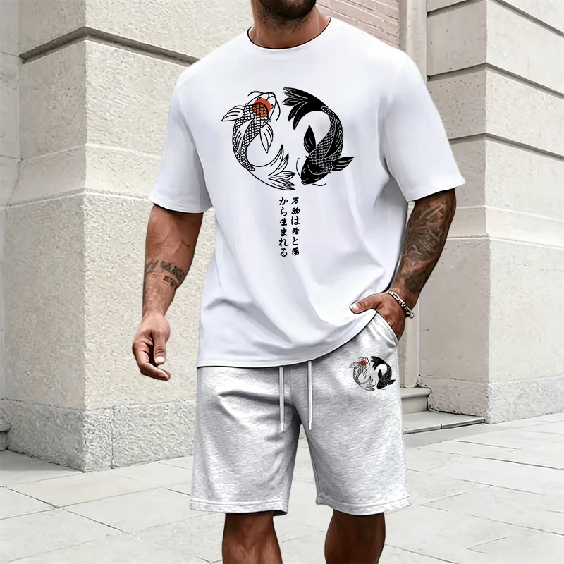Japon Yinyang Desenli Erkek Eş - Summer Clothes Fashion incelemesi ve fiyatı
