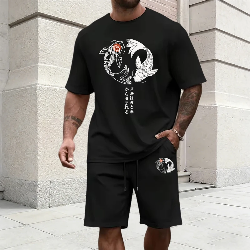 Japon Yinyang Desenli Erkek Eş - Summer Clothes Fashion incelemesi ve fiyatı
