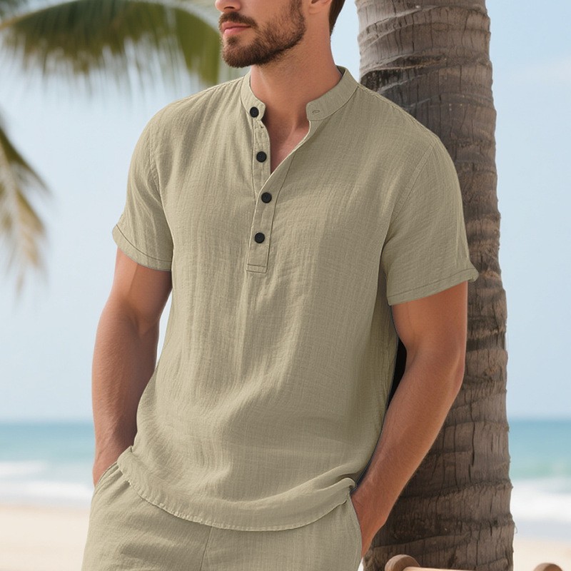 Erkek Gömleği Keten Bol Kesim  - Summer Clothing Men Linen incelemesi ve fiyatı