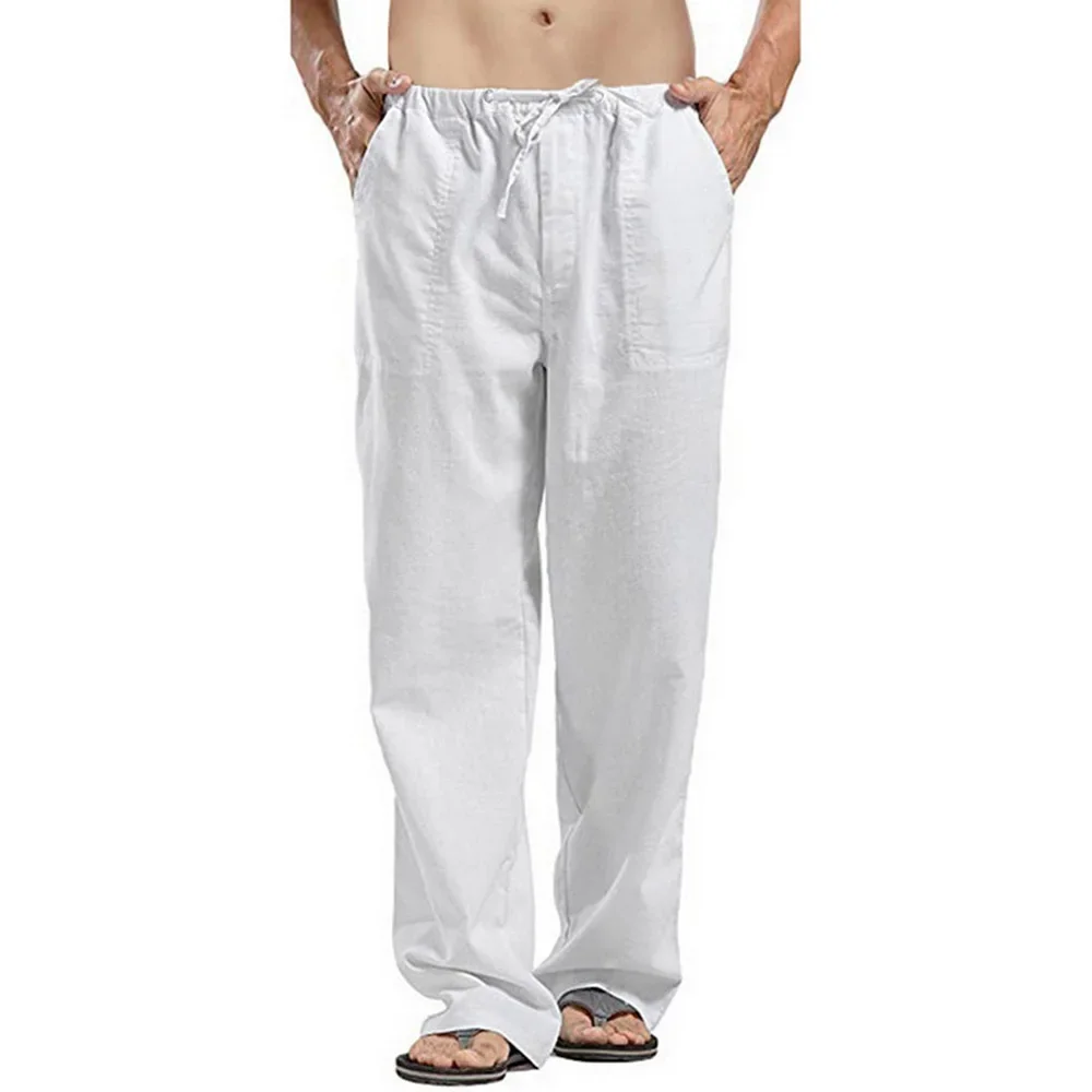 Günlük erkek pantolonları pamu - Summer Clothing Men Linen incelemesi ve fiyatı