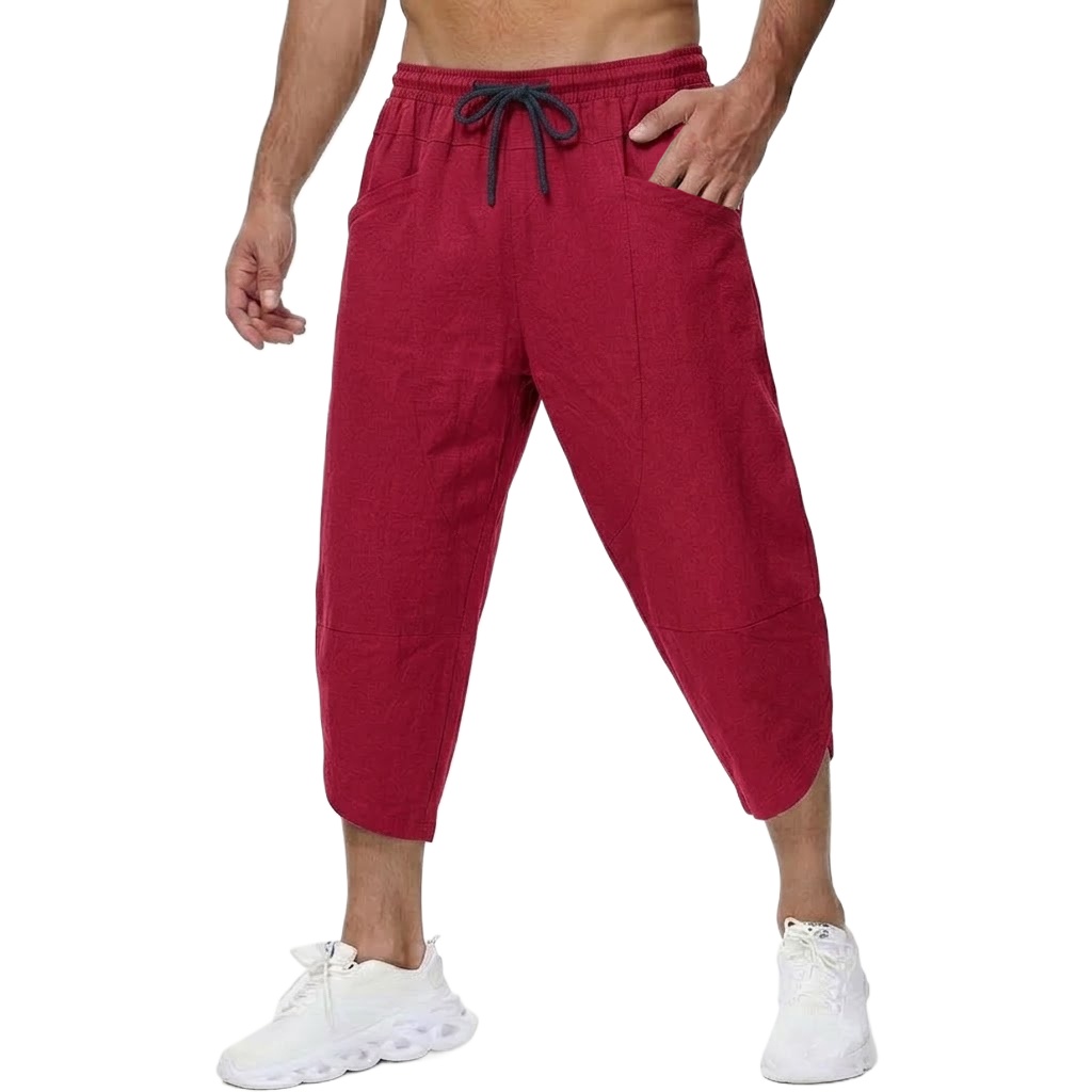 Yaz erkek Keten Rahat Kısa Pan - Summer Hiking Clothing incelemesi ve fiyatı