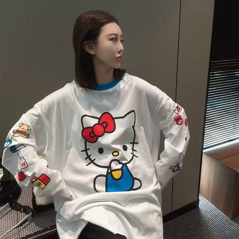 Uzun kollu Hello Kitty yaz yen - Summer Clothing Styles incelemesi ve fiyatı