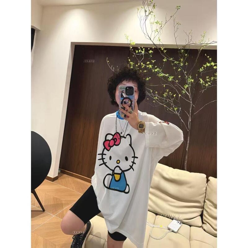 Uzun kollu Hello Kitty yaz yen - Summer Clothing Styles incelemesi ve fiyatı