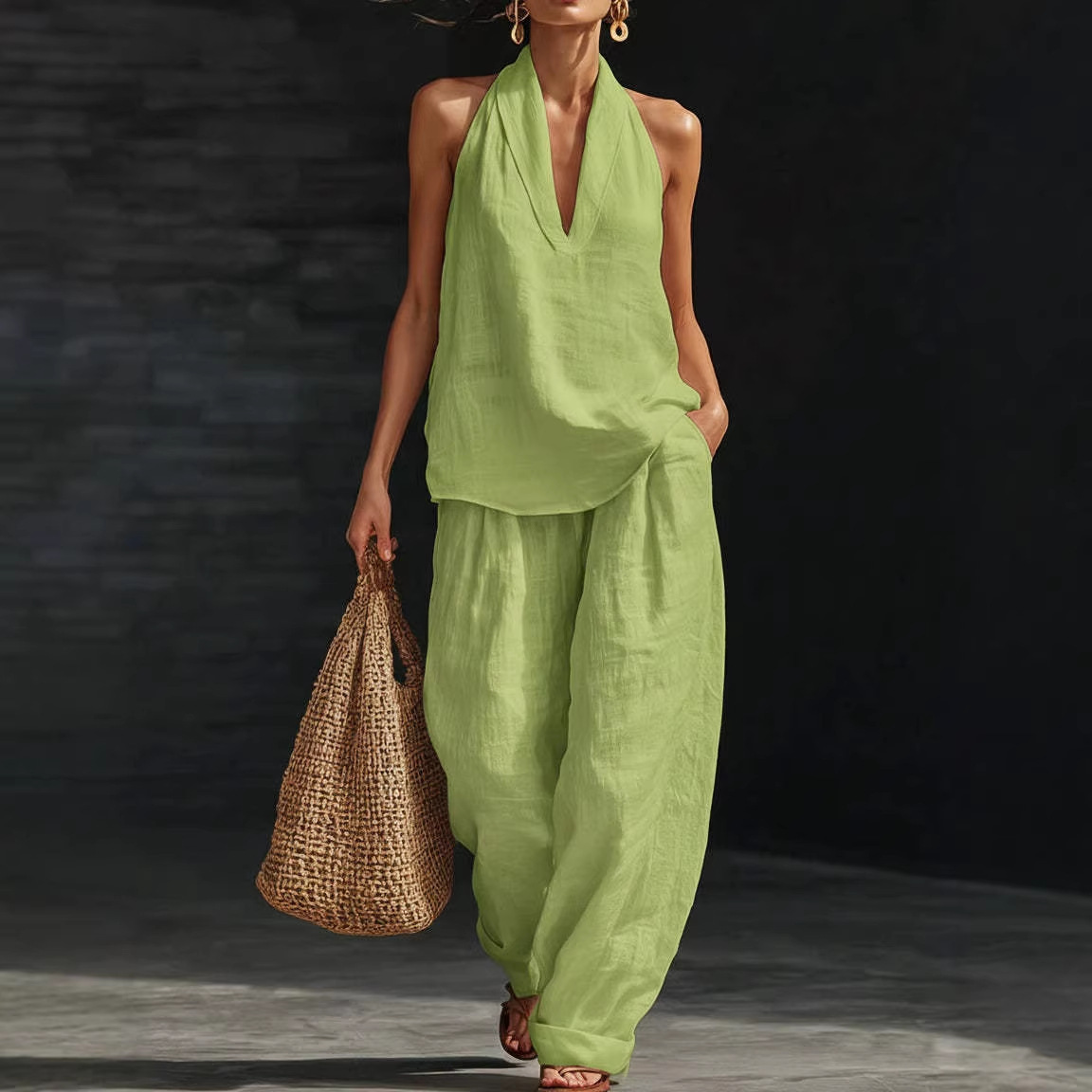 Yazlık Retro Düz Renk Pamuklu  - Summer Clothing Men Linen incelemesi ve fiyatı