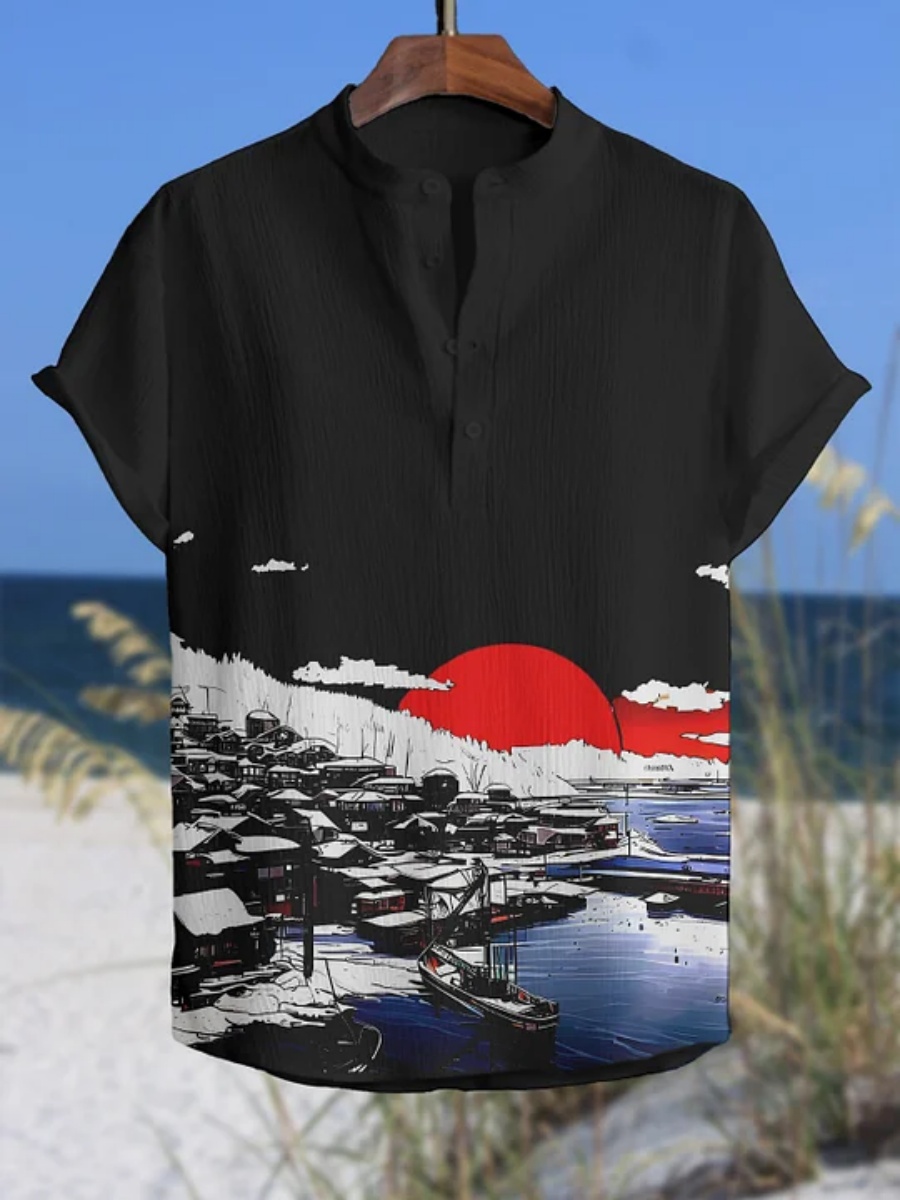 Erkek polo gömlek ahtapot dese - Summer Clothing Men Linen incelemesi ve fiyatı