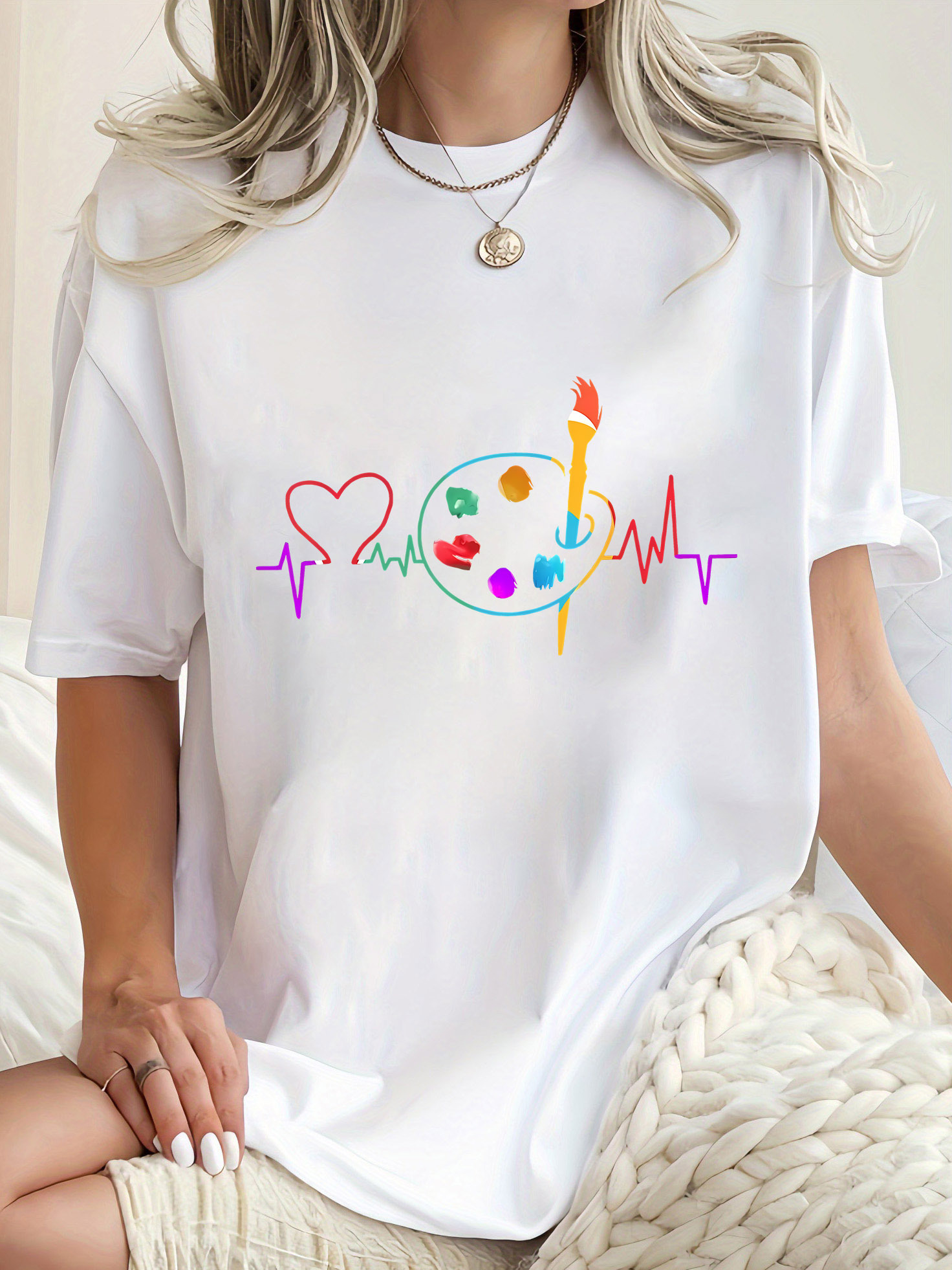 Renkli Geometrik Kadın Günlük  - Summer Clothing Palette incelemesi ve fiyatı
