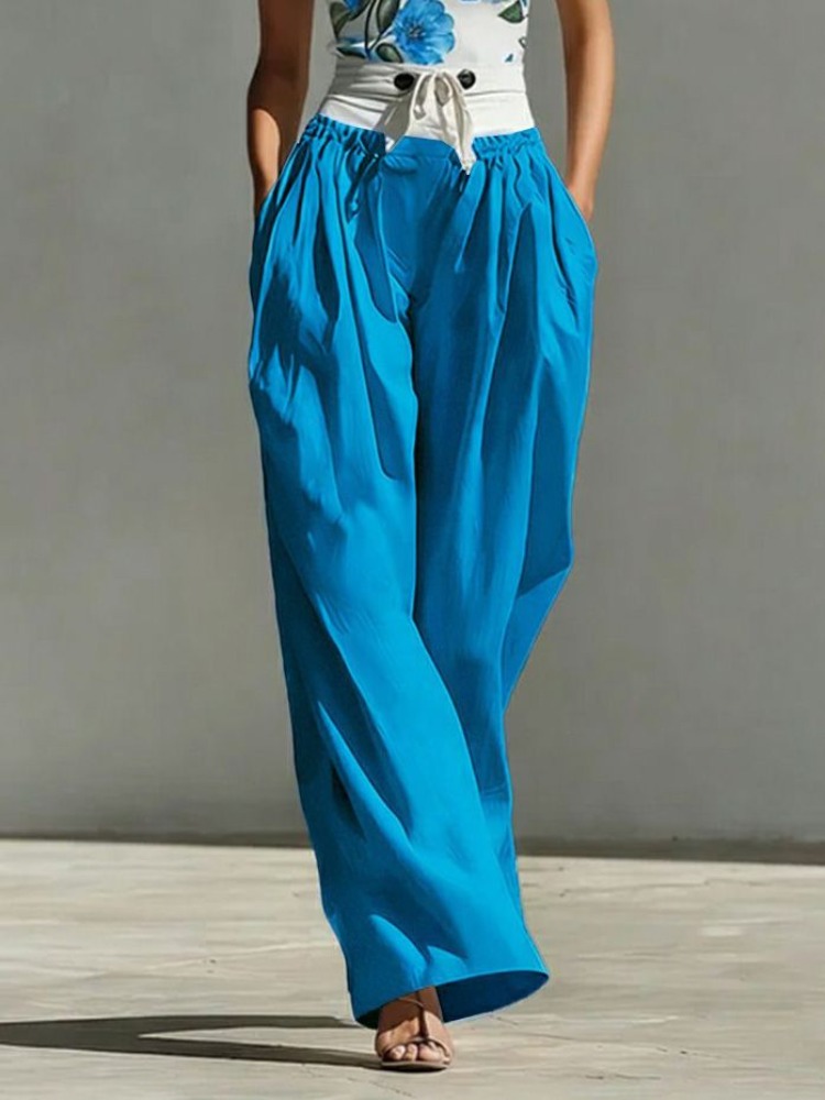 Yeezzi kadın Moda Patchwork Ba - Palazzo Pant Wide incelemesi ve fiyatı