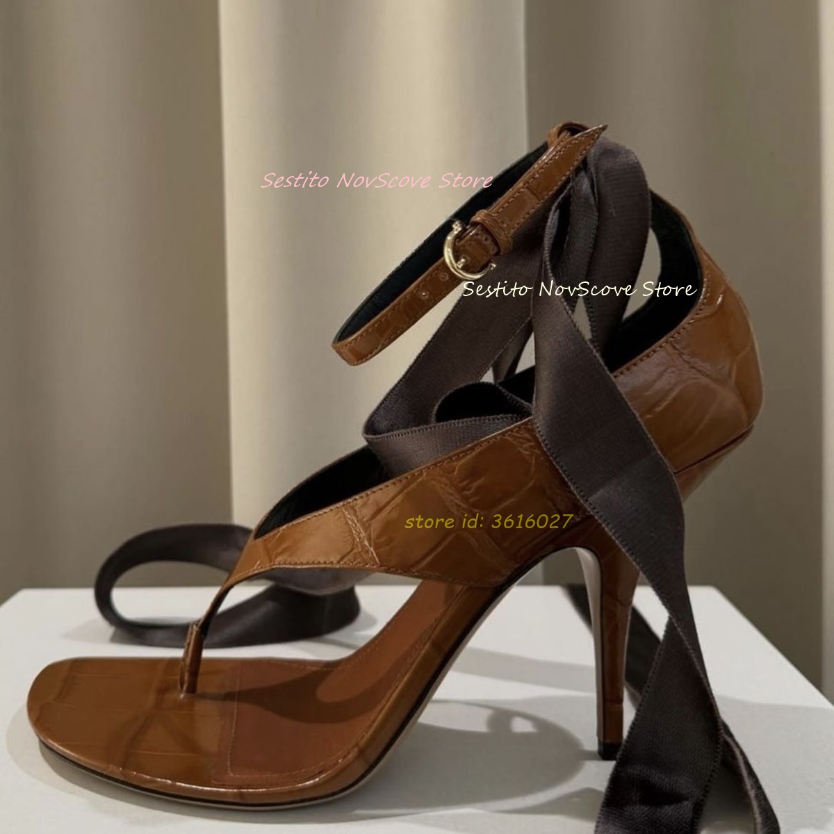 Kahverengi Açık Burun Bağcıklı - Summer Holiday Clothing Women incelemesi ve fiyatı