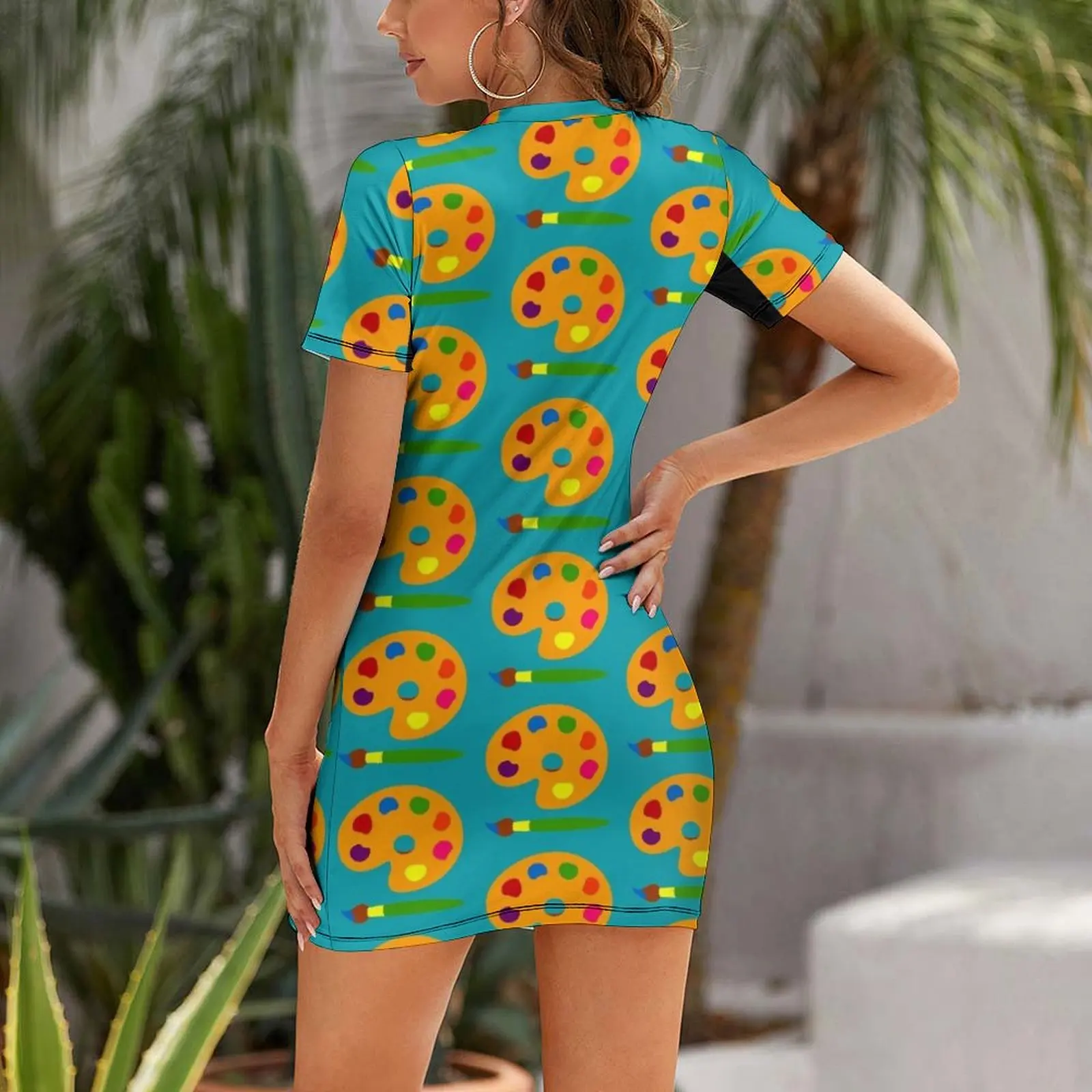 Renkli Boya Paleti Kısa Kollu  - Summer Clothing Palette incelemesi ve fiyatı