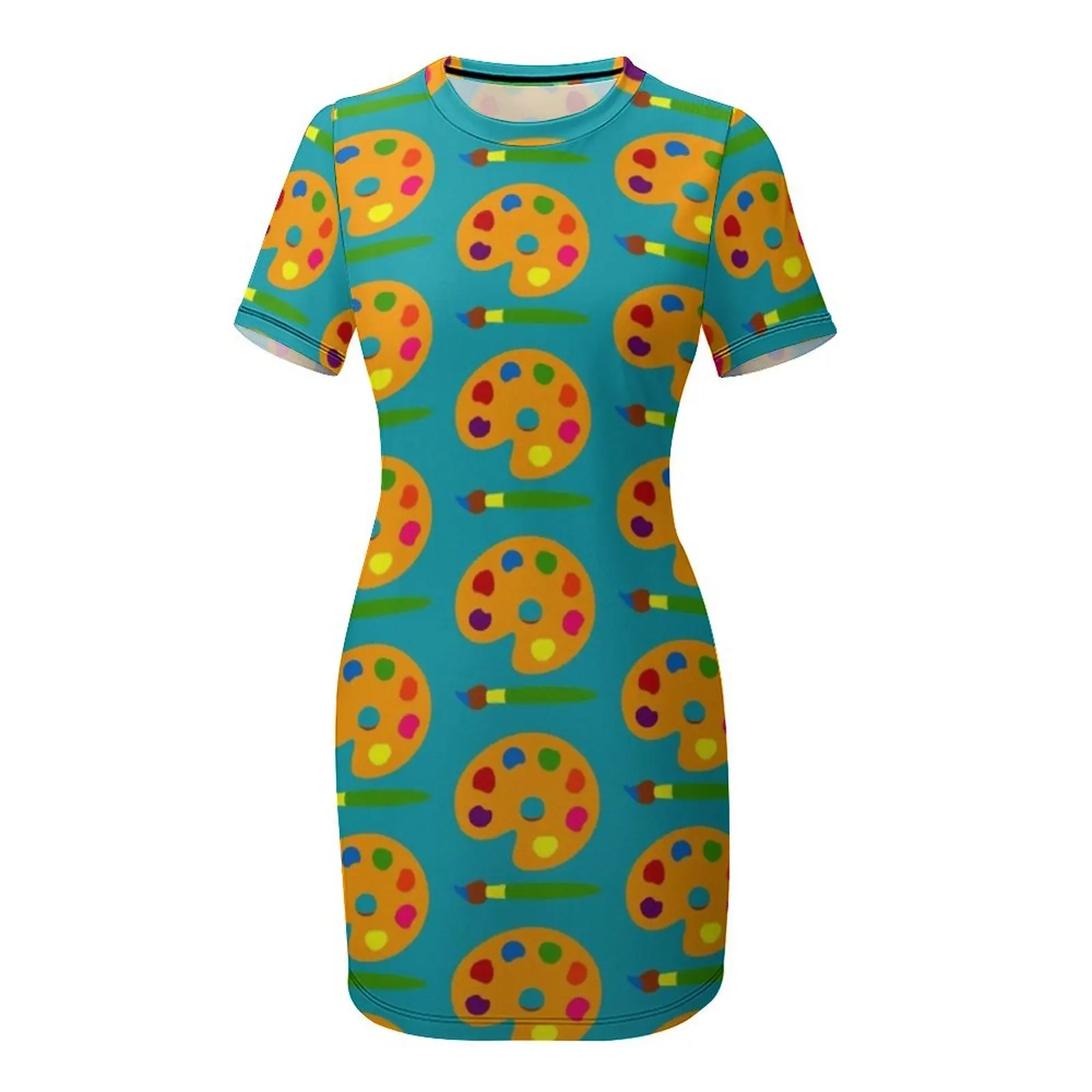 Renkli Boya Paleti Kısa Kollu  - Summer Clothing Palette incelemesi ve fiyatı